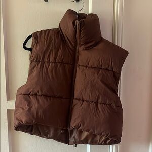 Brown Puffer Vest